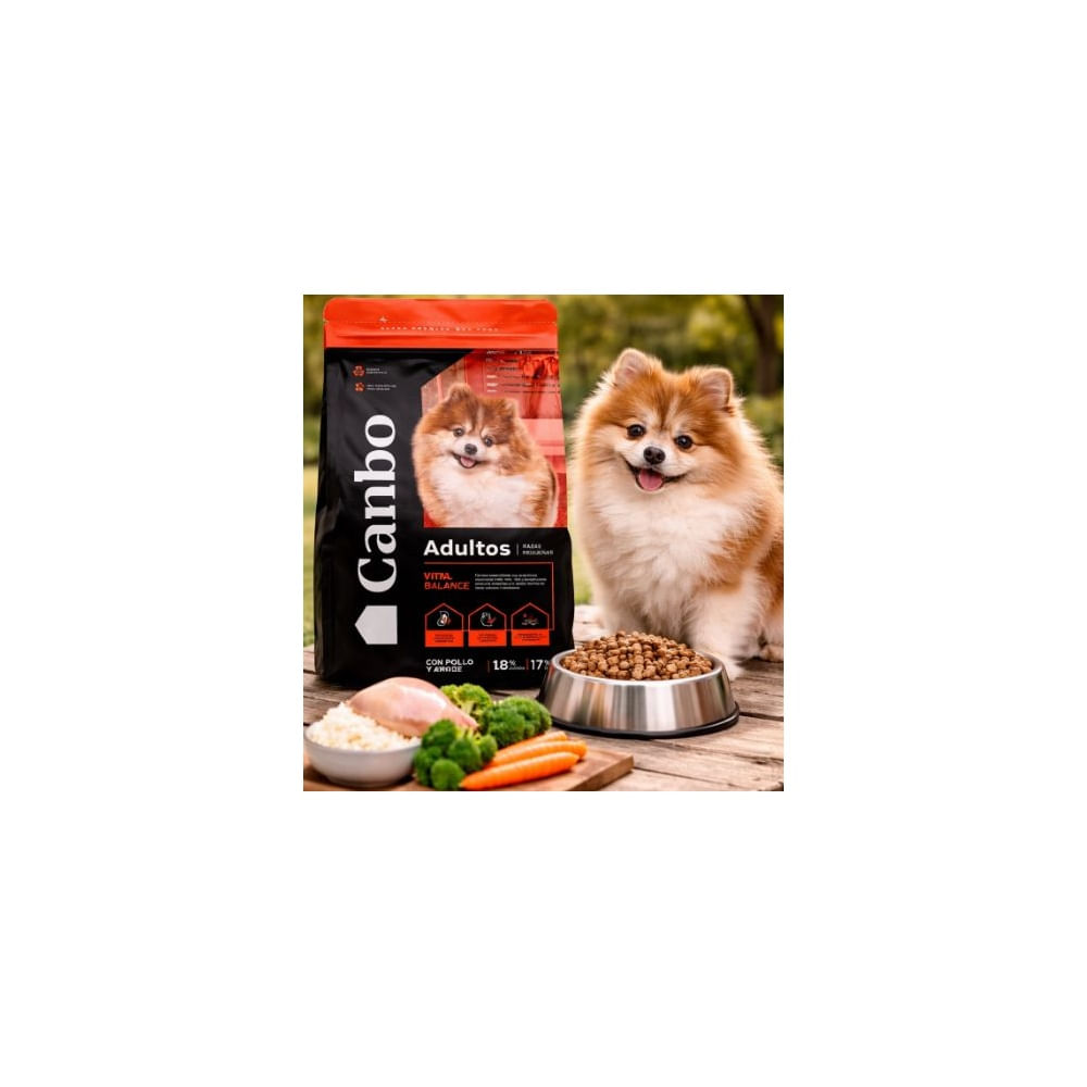 7Kg - Canbo Adultos Razas Pequeñas  Pollo y Arroz Vital Balance