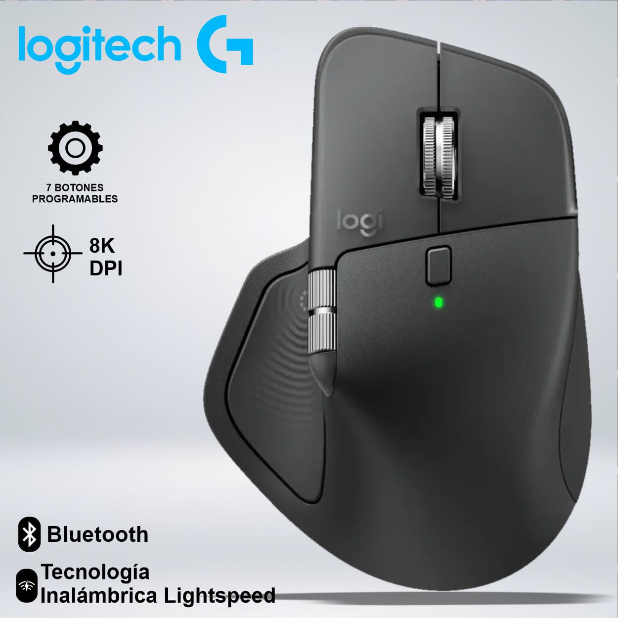 MOUSE LOGITECH MX MASTER 4 WIRELESS USB-C BLUETOOTH 8KDPI 8BOTONES