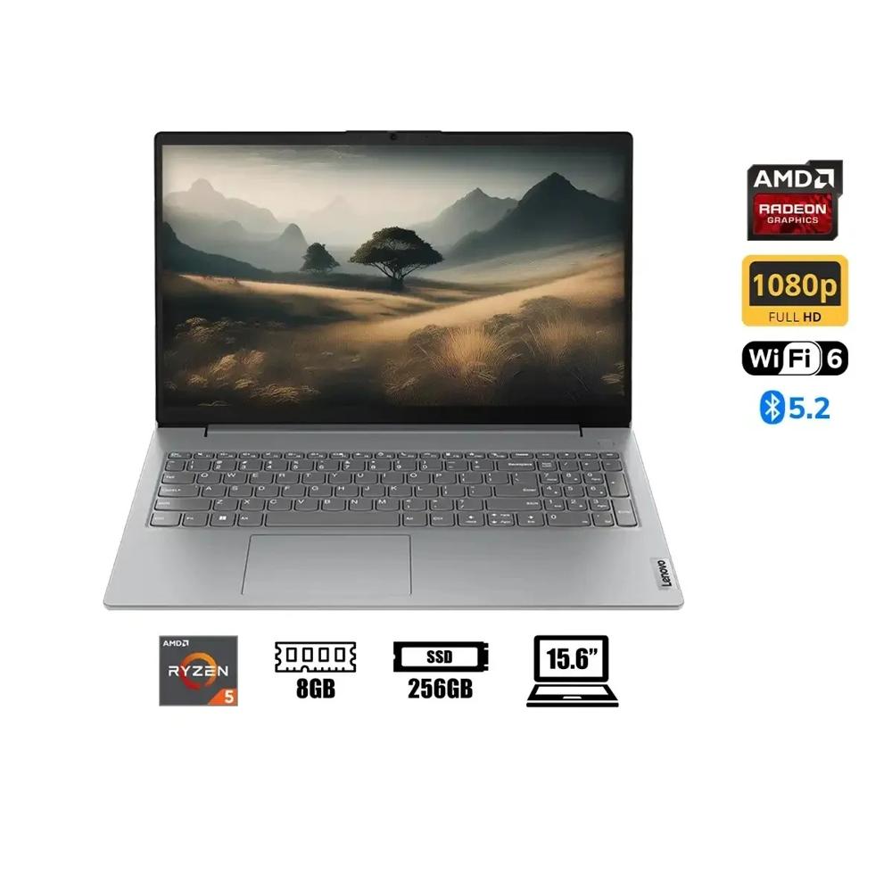 LAPTOP LENOVO AMD RYZEN 5 7520U RAM 8GB SSD 256GB PANTALLA 15.6 FULL HD