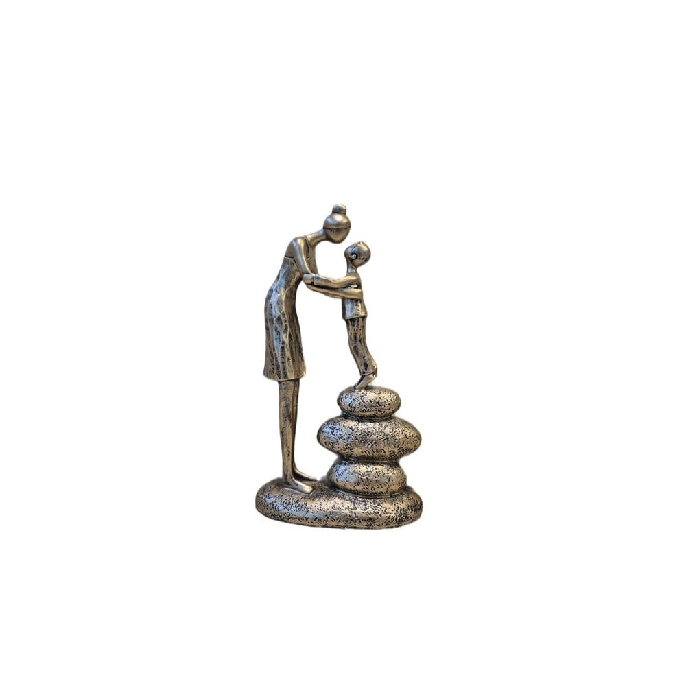 Escultura Decorativa Madre e Hijo - Adorno Elegante para Sala Regalo Ideal