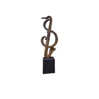 Figura Decorativa Clave de Sol Estilo Artístico - Adorno Elegante para Sala Regalo Ideal