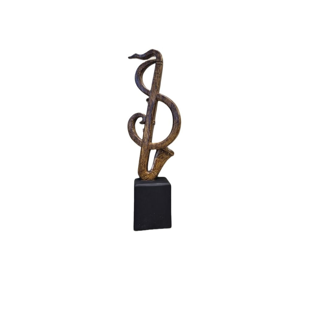 Figura Decorativa Clave de Sol Estilo Artístico - Adorno Elegante para Sala Regalo Ideal