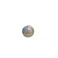 Esfera Decorativa Plateada con Detalles Brillantes - Adorno Elegante para Sala Regalo Ideal