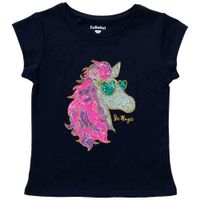 Polo Manga Corta Lentejuelas Niña EUREKA