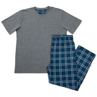 Pijama Polo Manga Corta y Pantalón Cuadros Hombre SINGULAR
