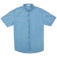 Camisa Manga Corta Denim Hombre SINGULAR