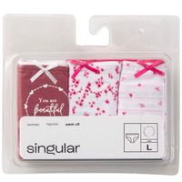 Pack 3un Trusas Hipster Mujer Diseño 2 SINGULAR