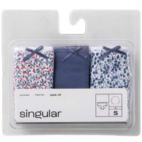 Pack 3un Trusas Hipster Mujer Diseño 1 SINGULAR