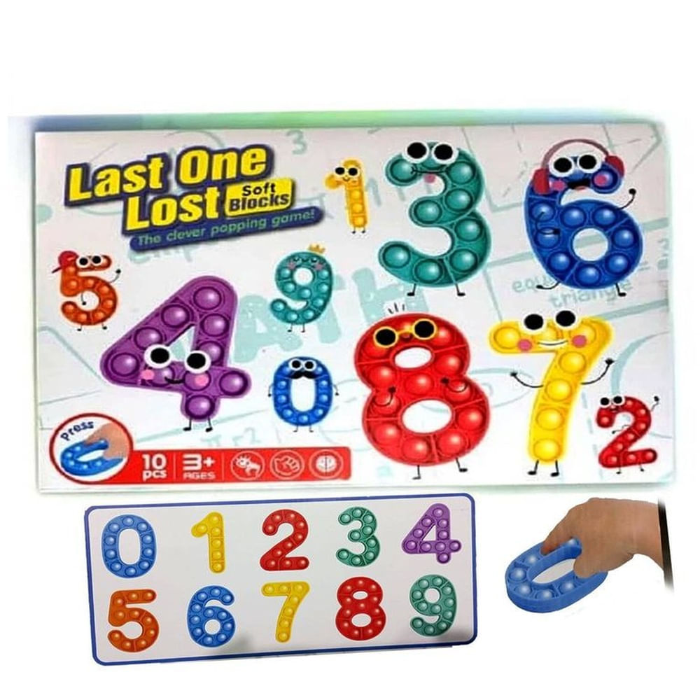 Juego sensorial - Popit - Números