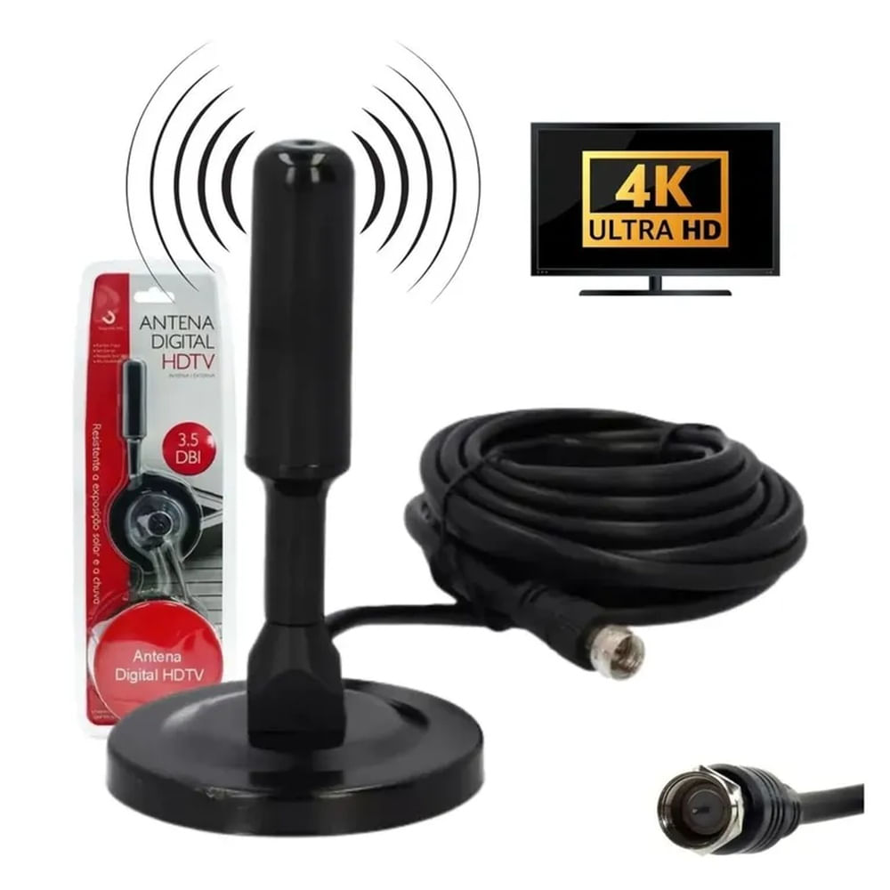 ANTENA DIGITAL TV HDTV INTERNA EXTERNA