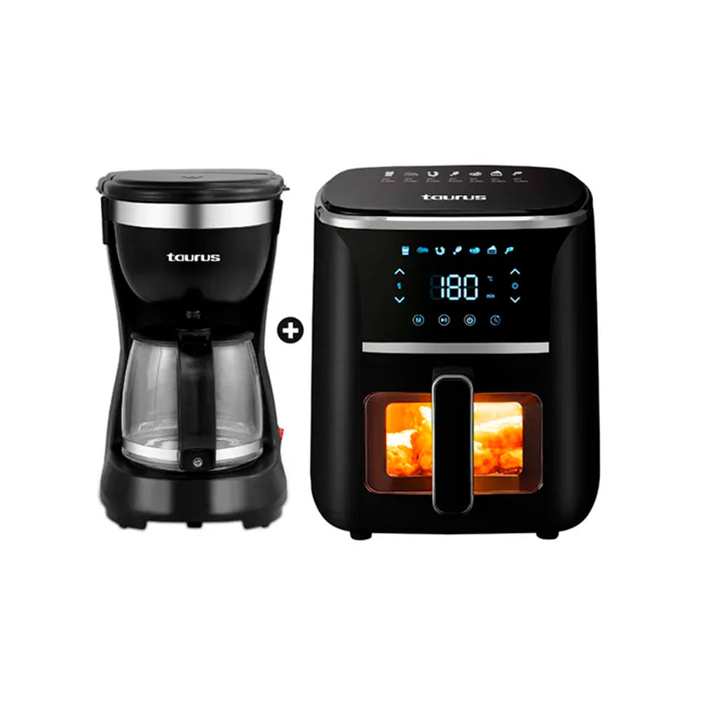 Combo Freidora de aire Taurus 5LT Silver F  cafetera New coffee PE935544OA