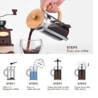 Cafetera prensa BAMBU 1000 ml