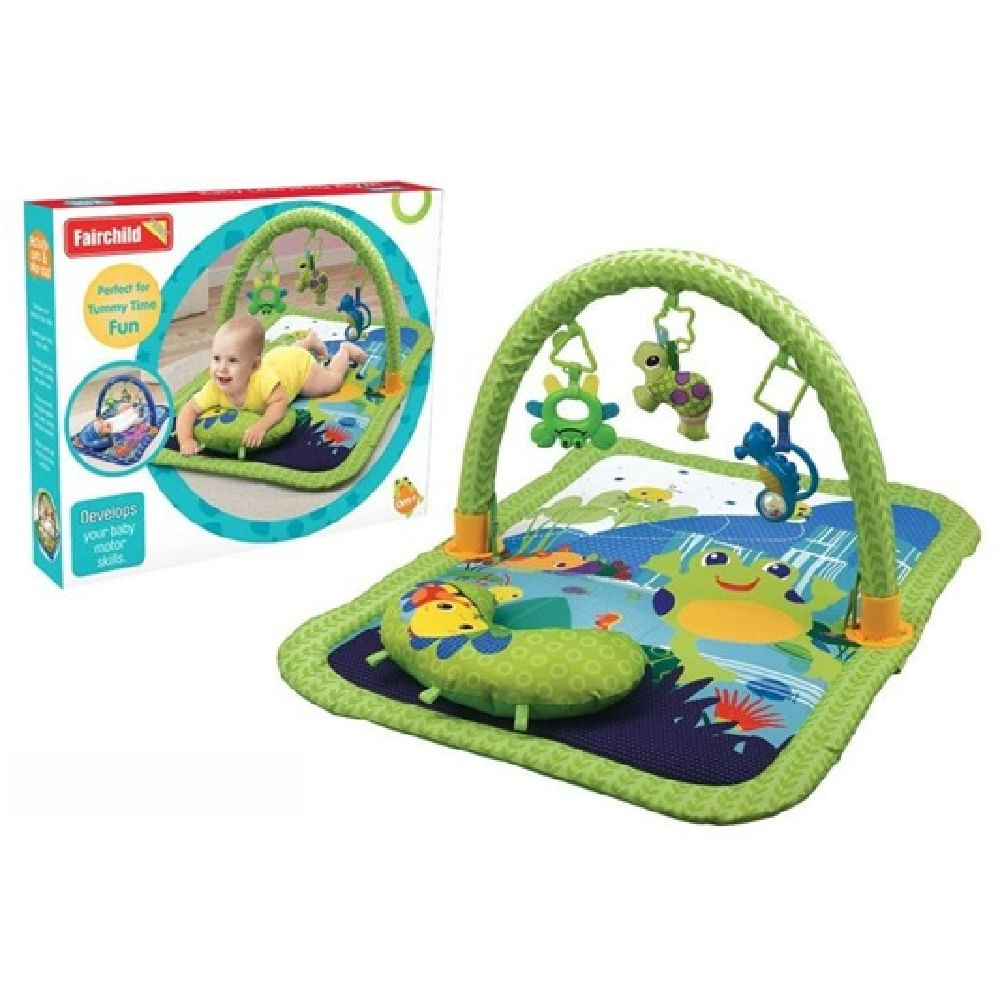 Alfombra de juegos Verde  para bebés con actividades Océano