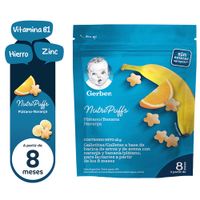 Galletas Nutrisnack GERBER Plátano y Naranja Sobre 42g
