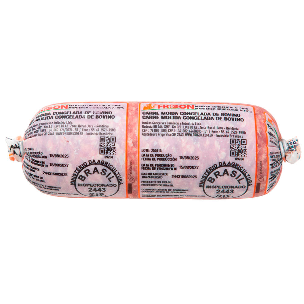 Carne Molida FRIGON Congelado Empaque 500g