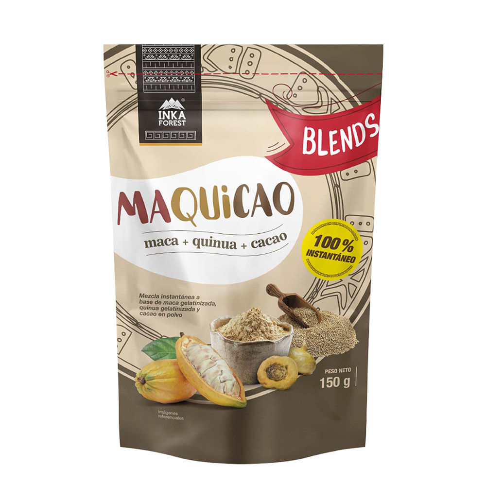 Maca, Quinua y Cacao INKAFOREST Maquicao Doypack 150g