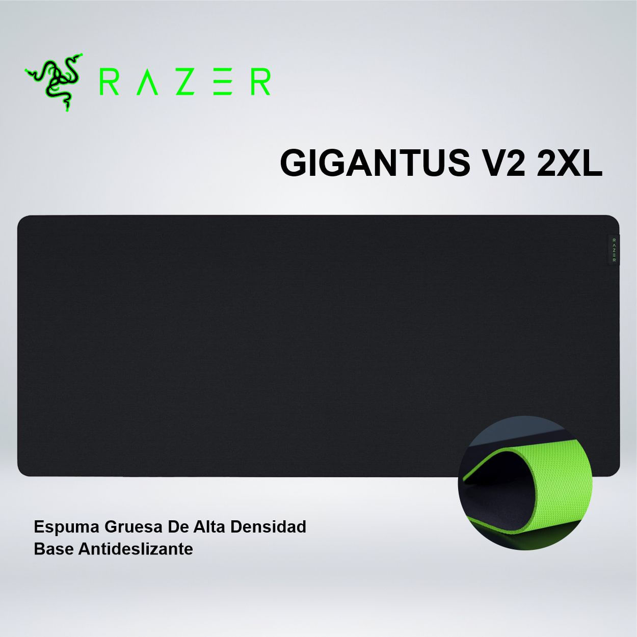 MOUSEPAD GAMER RAZER GIGANTUS V2 2XL BASE GOMA TELA TEXTURIZADA