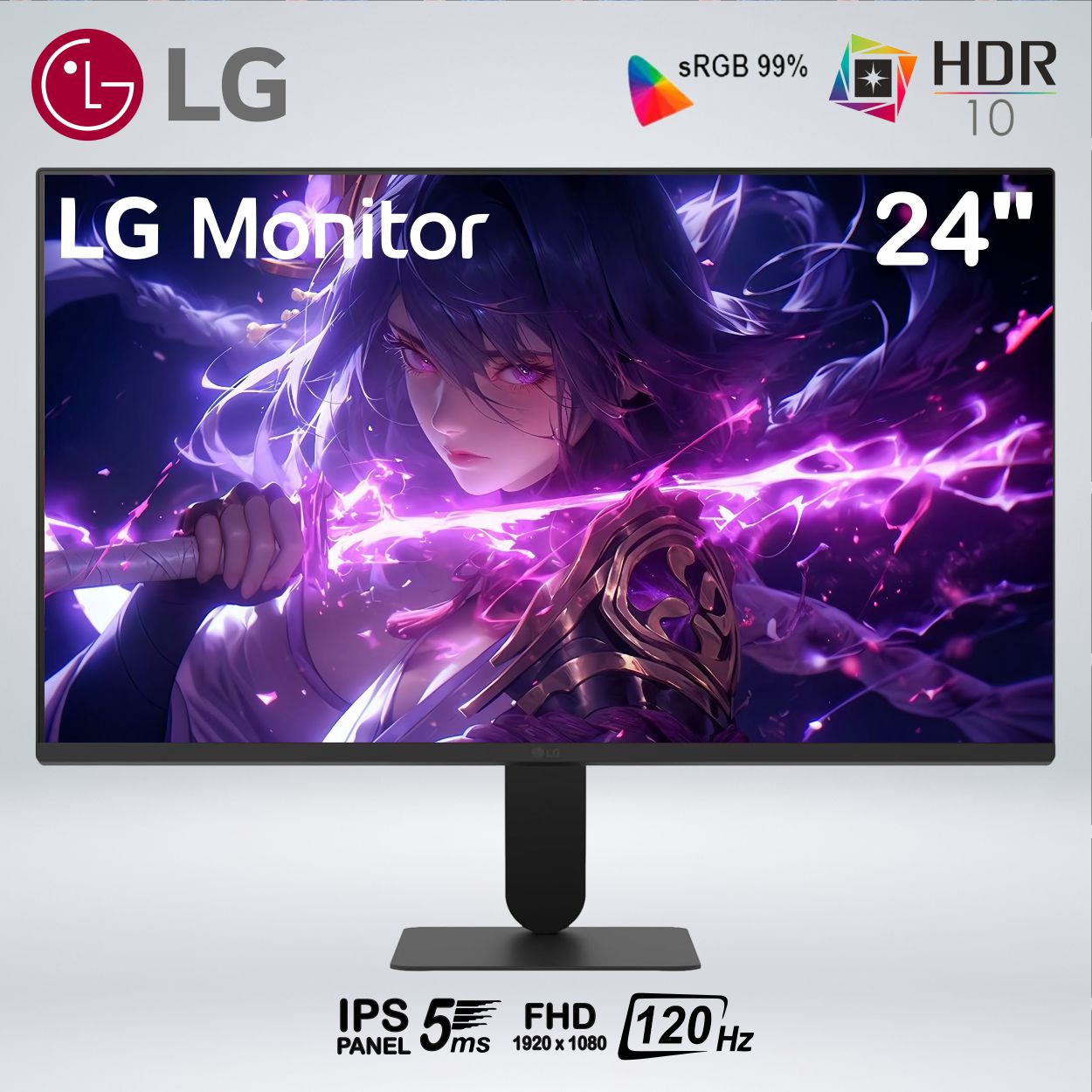 MONITOR LG 24U411A-B FULL HD 27 PULGADAS IPS 120hz 5ms HDR10 RESOLUTION