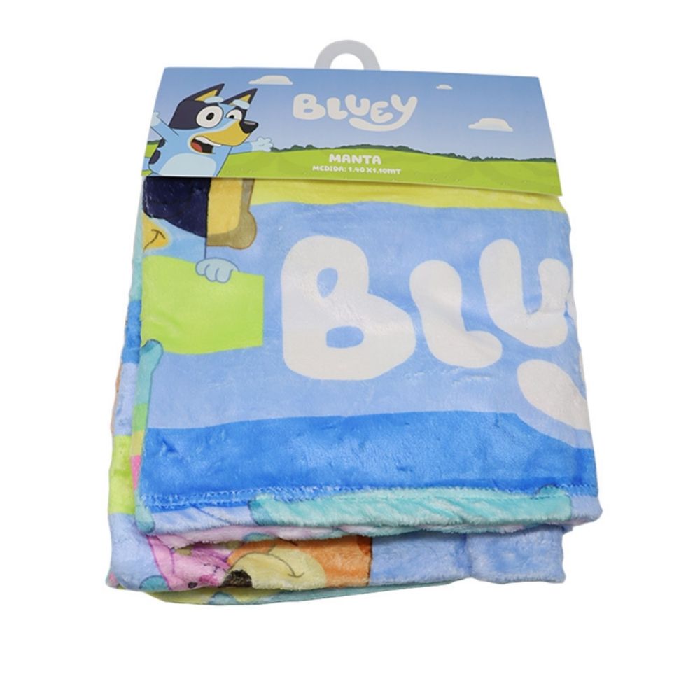 Manta Suave Bluey Bingo Multicolor 140x100 cm