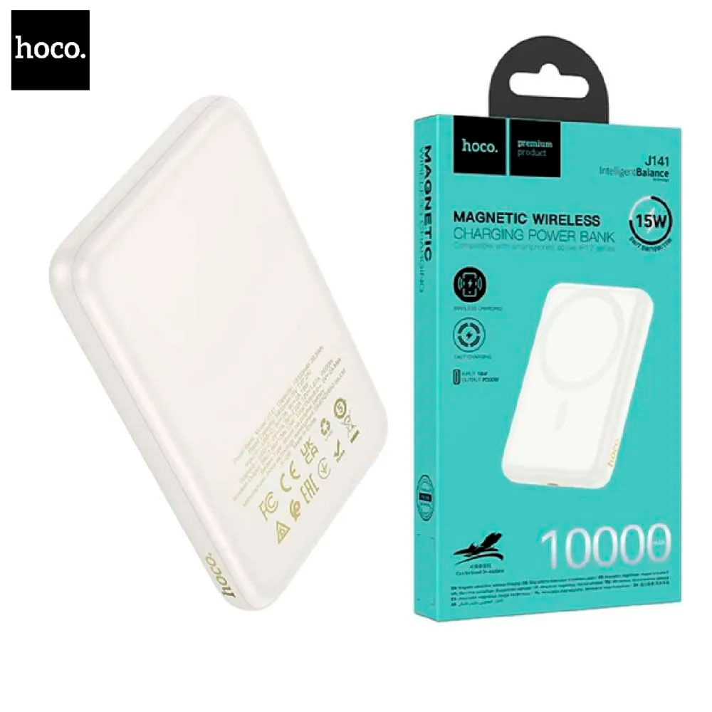 Cargador Power Bank Hoco J141 15w 10000mah Usb Carga Magnetica