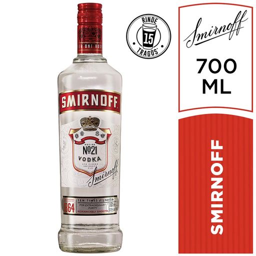 Vodka SMIRNOFF N° 21 Botella 700ml