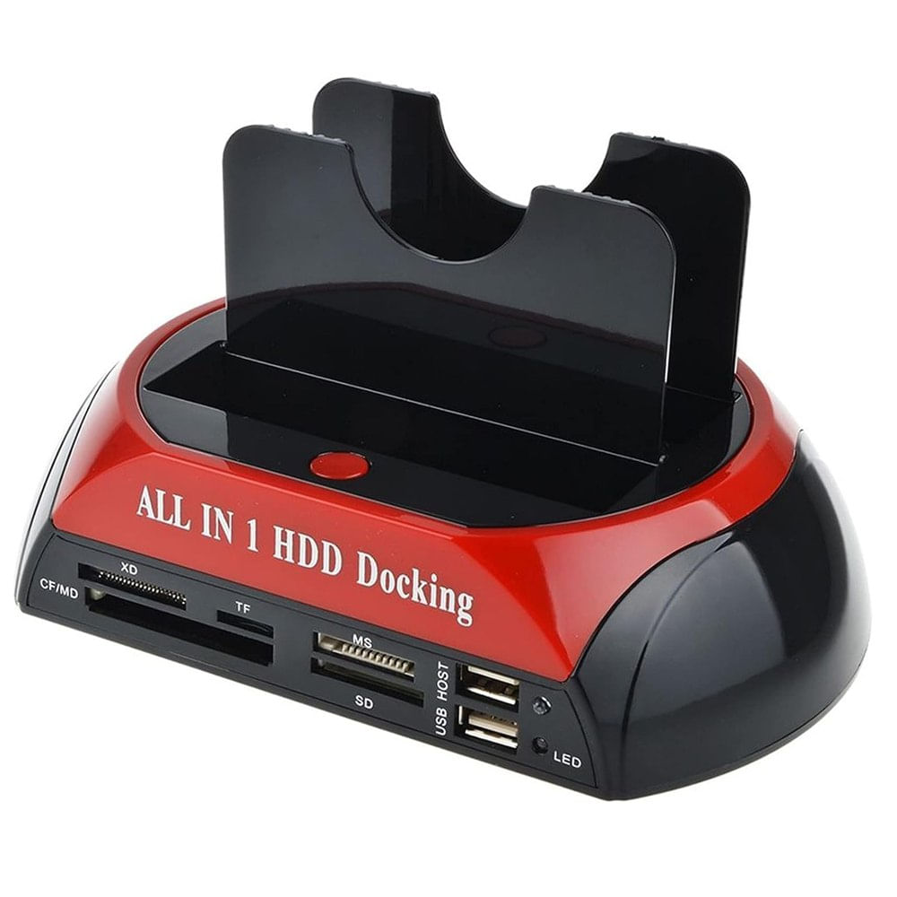 HDD Docking Station Doble 2.5 3.5 Ide SATA USB 3.0 Ms Sf MD
