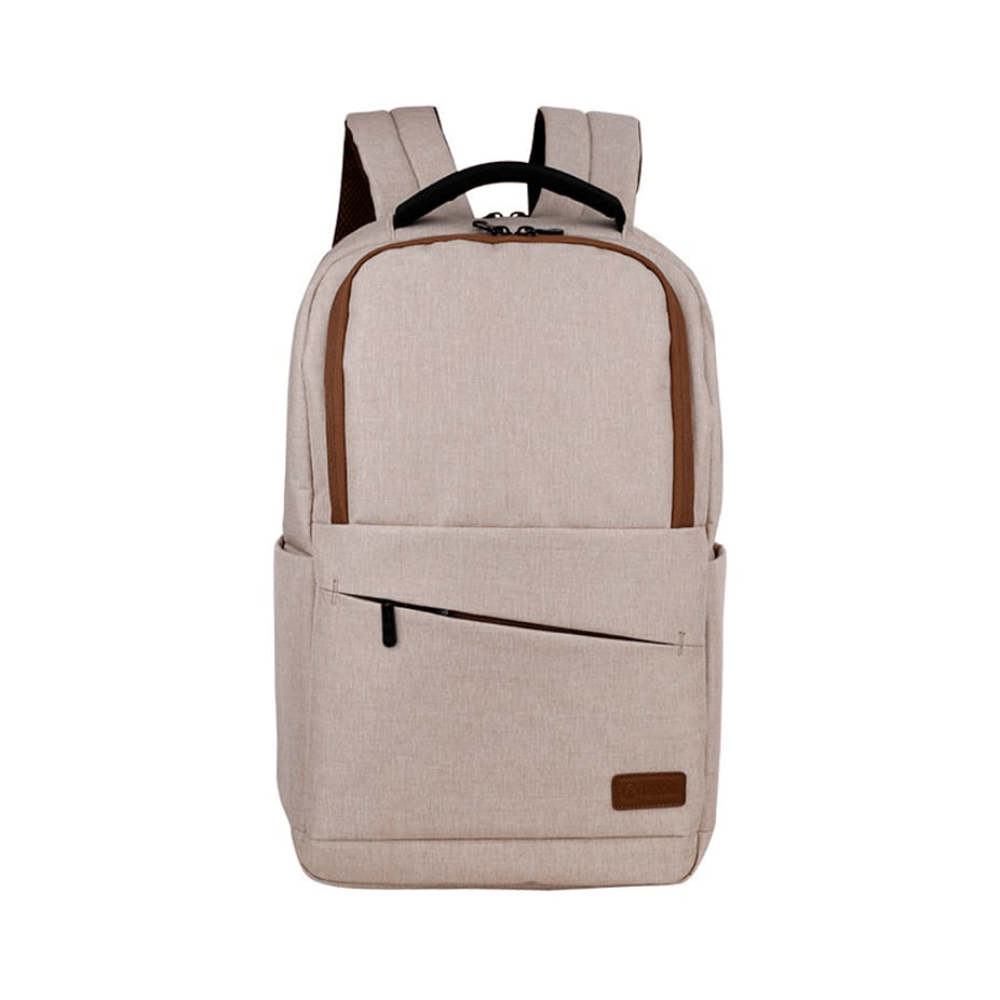 MOCHILA TEROS CITY BEIGE 15.6