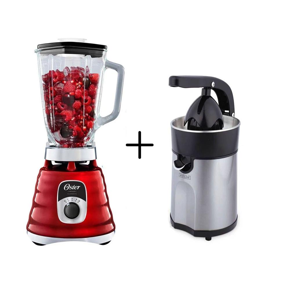 Combo Licuadora BLST4126R + Exprimidor de Cítricos a Palanca Whiteline