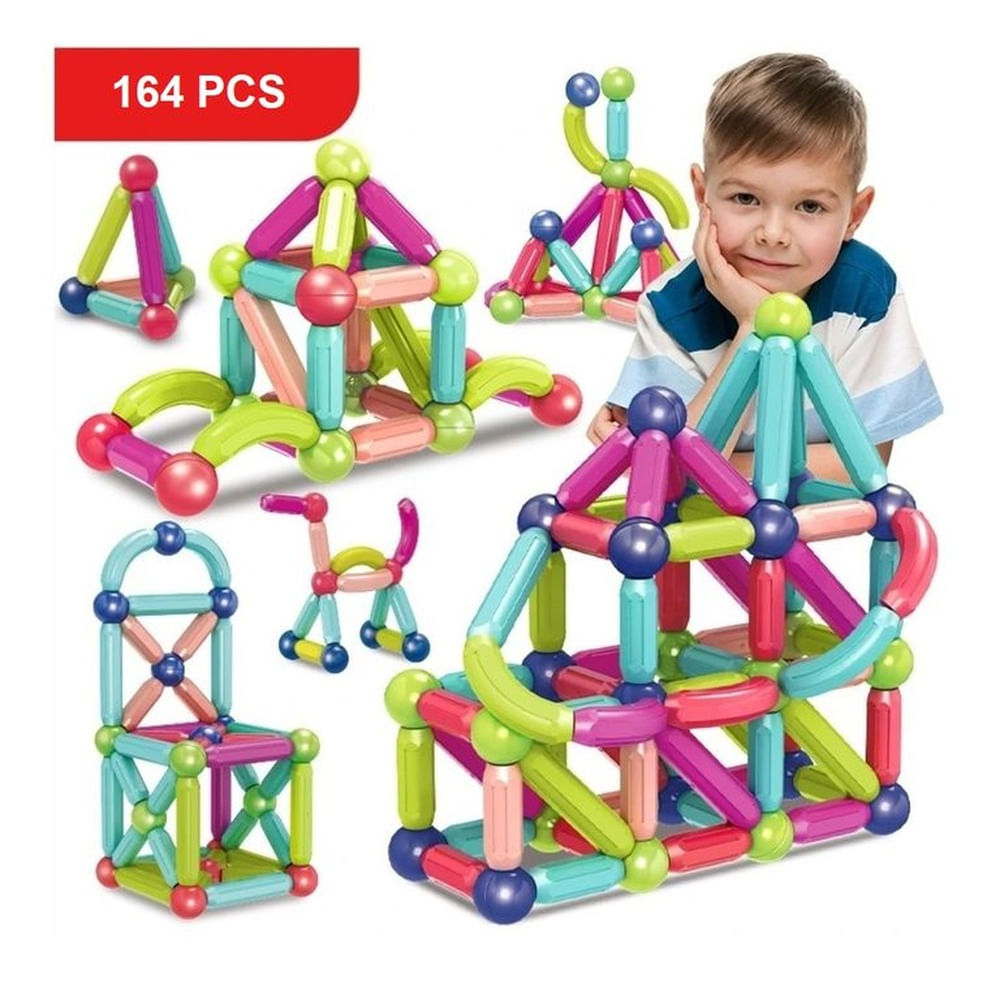 Bloques magnéticos - Barras 164 Pcs