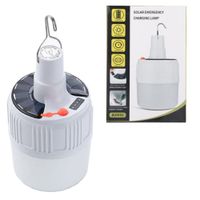 Foco Recargable con Panel Solar Luz LED Portatil