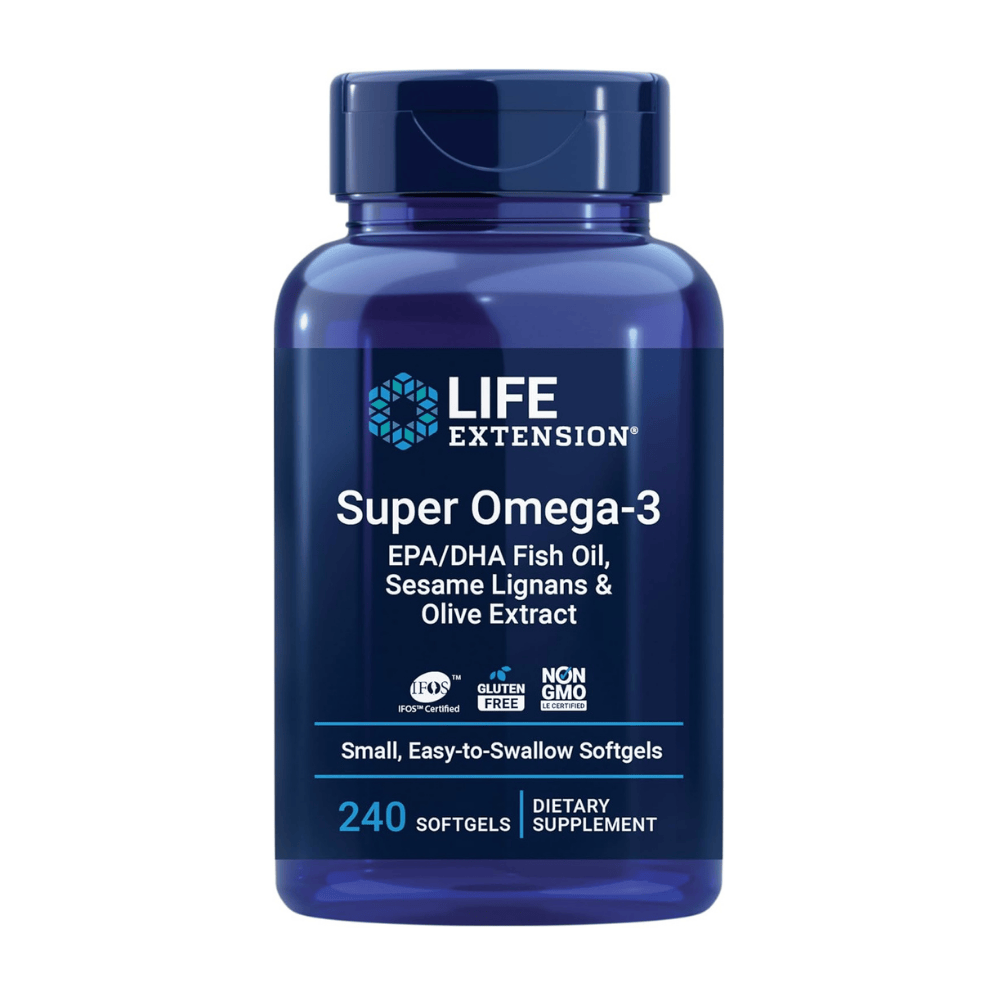 Life Extension Super Omega 3 EPA DHA Con Lignanos de Sésamo y Extracto de Aceituna