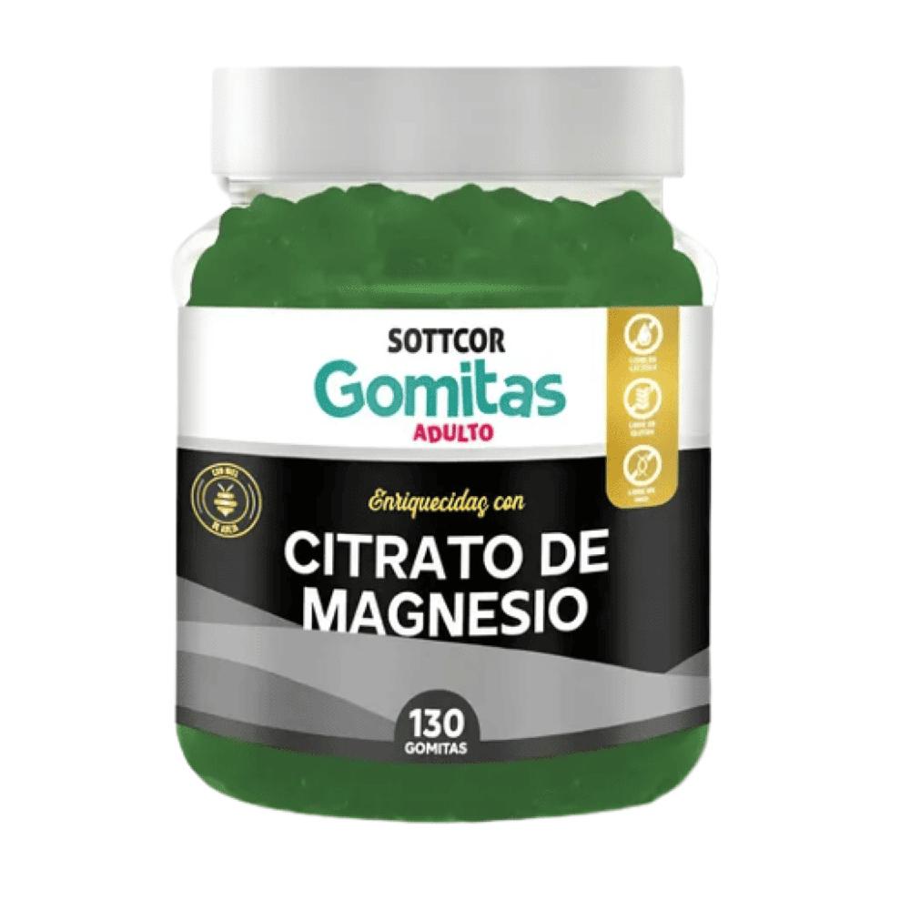 Gomitas Adultos Citrato de Magnesio Sottcor 130 Gomitas