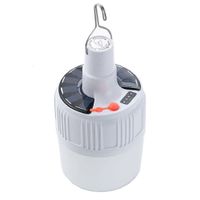 Foco LED Recargable con Panel Solar Luz LED Portatil