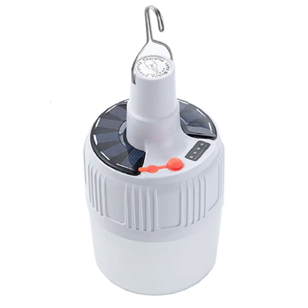 Foco LED Recargable con Panel Solar Luz LED Portatil