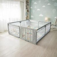 CORRALITO INFANTIL DE TELA  CON PUERTA DE PLASTICO   Y ALFOMBRA 180 X 200 CM
