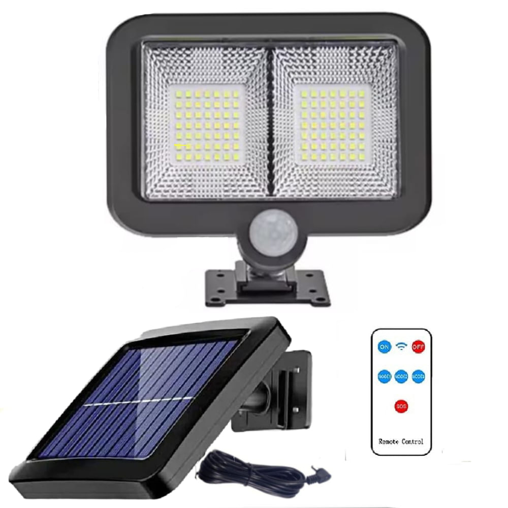 Reflector  Luz LED para Exterior con Panel Solar