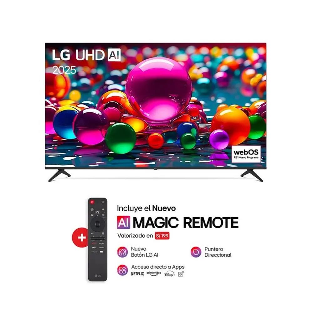 Televisor LG Led 75"" Smart UHD 4K  THINQ AI 75UA8050PSA