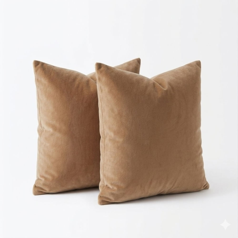 Set 2 Fundas Zalmohadas Velvet Soft 50x50