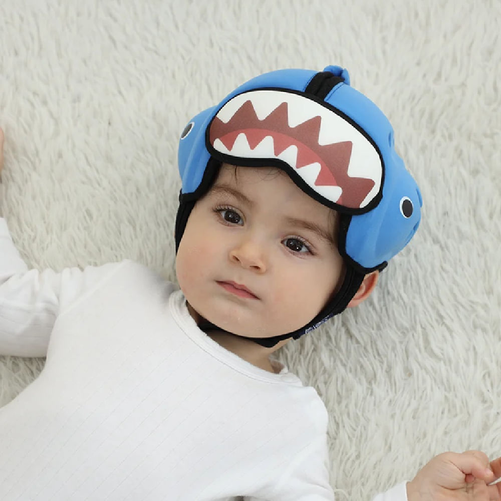 Casco Protector Cabeza Bebes Y Niños - Tiburon