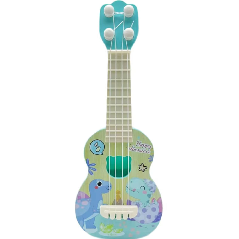 Mini Guitarra Ukelele De Juguete Con Cuerdas Para Niños-Celeste