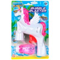 Pistola Lanza Burbujas Diseño de Unicornio