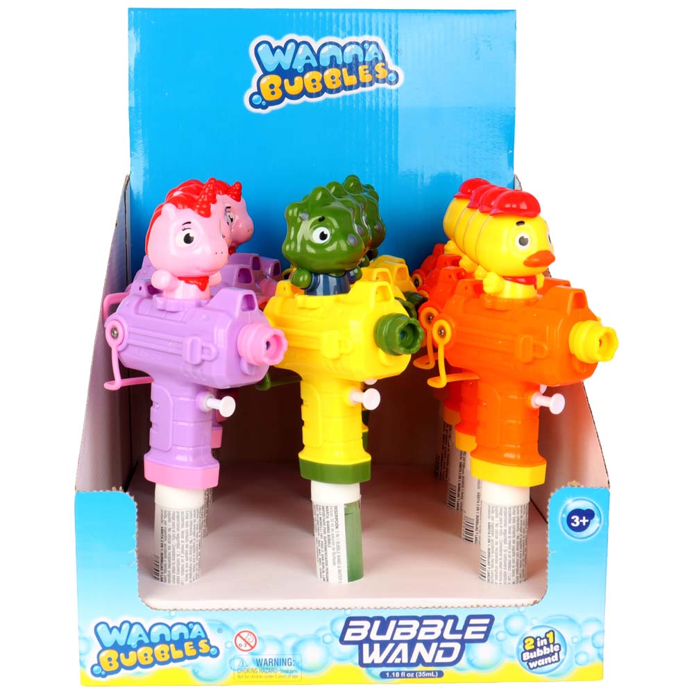 Tubo Lanza Burbujas Pistolita Animal