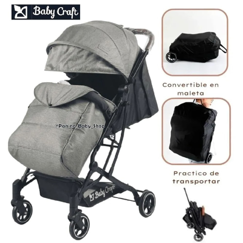Coche de Paseo Convertible en Maleta CLICK GRIS