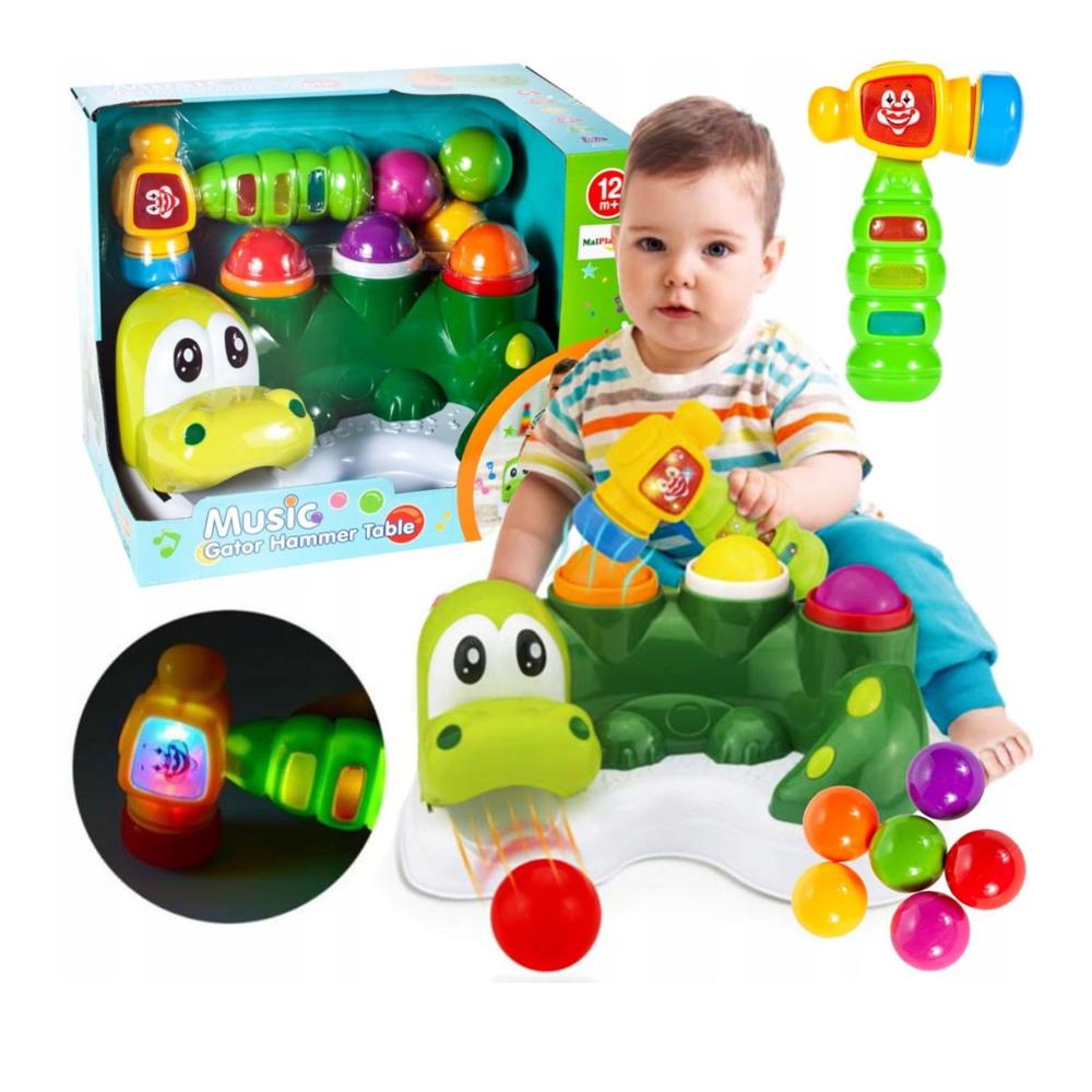 Juguete Estimulacion Para Bebe Con Martillo Musical Con Luz