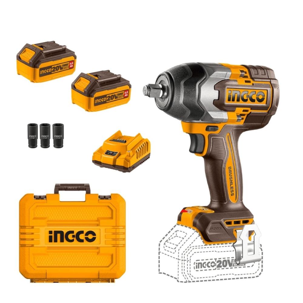 Llave De Impacto Ingco CIWLI2085 20V Brushless  850Nm