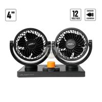 Ventilador Doble graduable 360Grados 12V Auto Camioneta