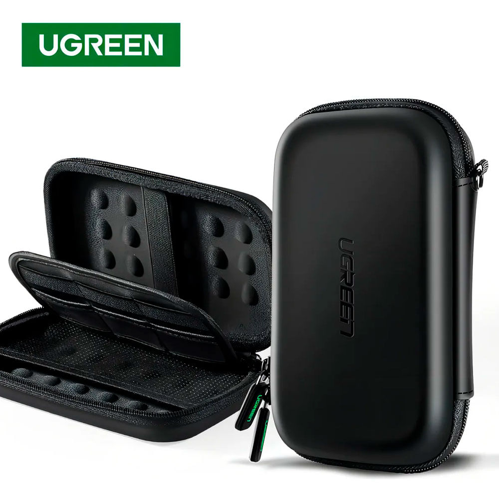 Estuche Rígido Para Disco Duro Cables Memorias Ugreen LP128