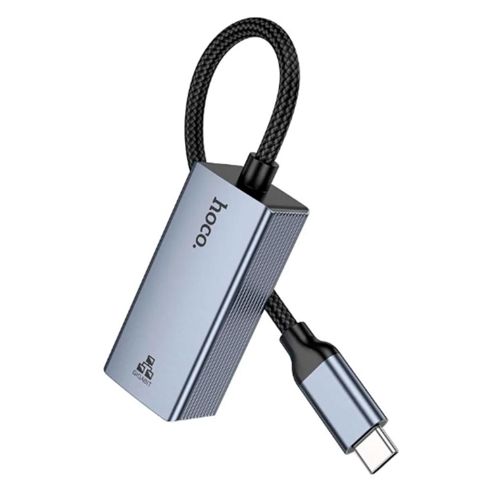 Adaptador Hoco Ua37 Usb C A Ethernet Rj45 Alta Velocidad