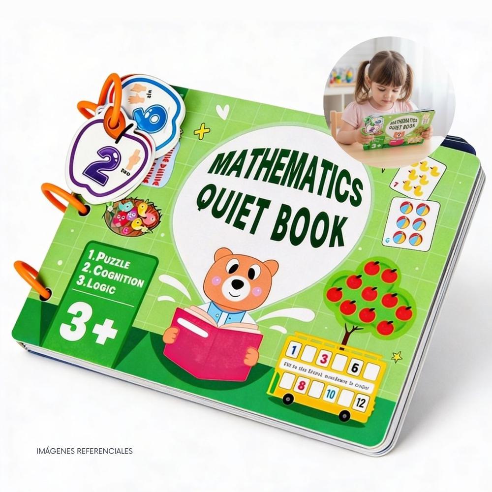 Libro Montessori Matemáticas con Pegatinas y Actividades para Niños