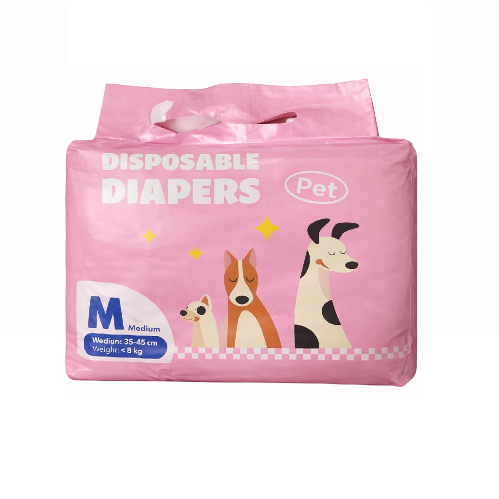 Pañales desechables para mascotas perros y gatos hembra talla M